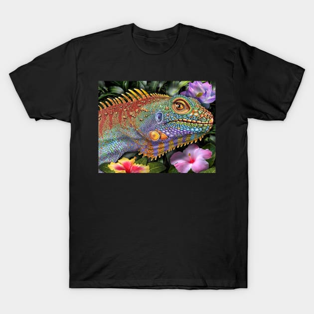 Iguana T-Shirt by Tim Jeffs Art